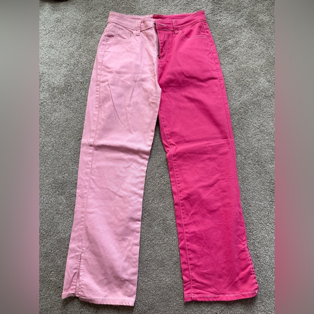 Two-Tone Pink Pants